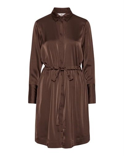 NAKITA DRESS - SEMI RICH BROWN